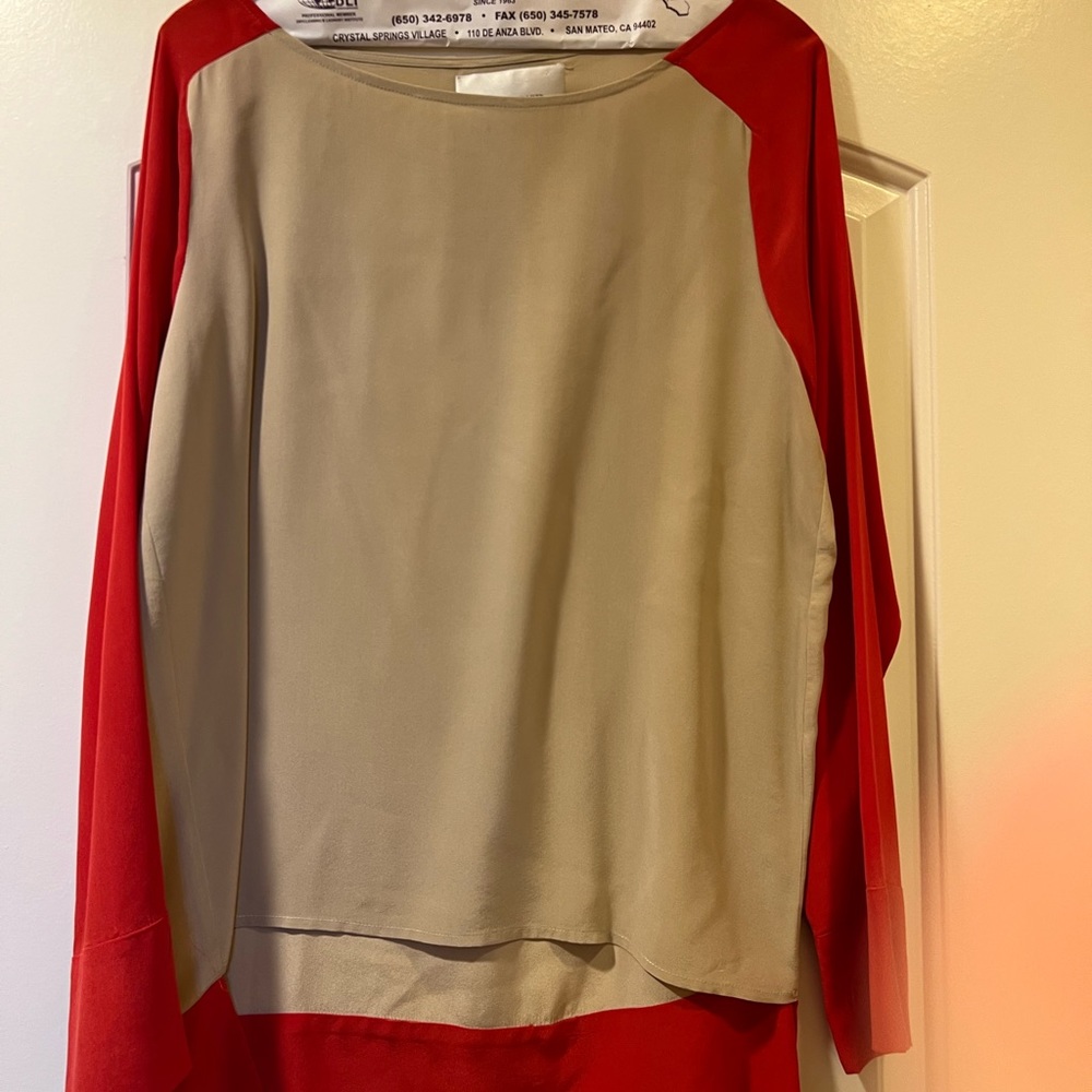 Brochu Walker silk blouse with high/low hem